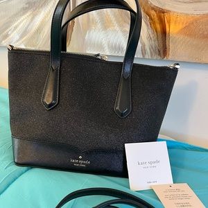 Kate Spade black glitter, New With Tag!